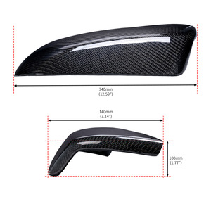 Nuevas Carcasas de Espejo Retrovisor de Fibra de Carbono para CFRP Negro Calefactable, Lado Izquierdo, Actualización - Product Image 2