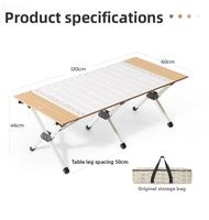 Ensemble de table et de chaises pliantes en acier au carbone pour le camping, équipement de pique-nique portable en plein air, ensemble complet pour 4 personnes