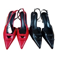 Nouvelles Sandales à Talons Hauts Rouges à Lacets pour Femmes, Grande Taille 42, Style Coréen, Bout Pointu, Bride Cheville Convertible, Talon 8cm, Cuir Véritable – Collection 2026