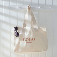Sac fourre-tout en toile de coton grand format personnalisé, écologique, avec poignées en corde, recyclable, réutilisable, logo imprimé, idéal pour les courses - Offre Spéciale