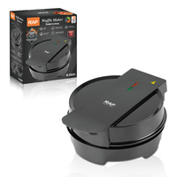 Nouvelle conception de mini gaufrier à gâteaux, surface de cuisson antiadhésive, gaufrier belge rond