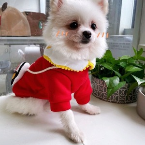 Sudadera con capucha para perro, diseño de animales adorables, de poliéster, ropa para mascotas con dibujos animados, para primavera, otoño e invierno - Product Image 4