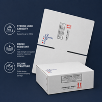 Isolierte Schaumstoffkern-Versandbox mit Aluminiumfolie-Auskleidung und Wellpappe-Außenkarton für Meeresfrüchte-Kühlkettenlieferung