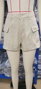 Denim Overalls <strong>Shorts</strong> New American Style Distressed Denim <strong>Dungaree</strong> <strong>Shorts</strong> for <strong>Women</strong> - Product Image 4