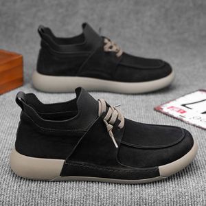 Zapatos Deportivos Retro para Hombre, Cómodos, con Cierre de Cremallera, Forro de Punto, Antideslizantes, para Todas las Estaciones, para Caminar y Conducir al Aire Libre - Product Image 3
