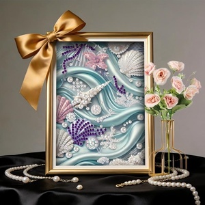 XIXI Venta al por Mayor de Pinturas de Perlas Acrílicas Personalizadas DIY Pintadas a Mano con Cuentas de Perlas para Principiantes, Decoración del Hogar - Product Image 3