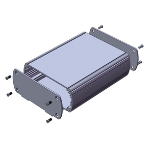 Kotak penutup aluminium mesin CNC kandang instrumen elektronik kotak baterai penutup PCB