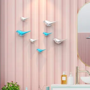 आधुनिक घर सजावट के लिए दीवार कला सजावट के लिए 3 डी दीवार सजावट पक्षी