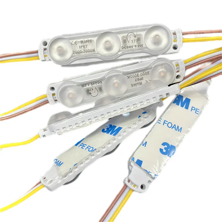 12V 3 dẫn đăng ký Modulo ống kính SMD 2835 đèn nền tiêm LED mô-đun