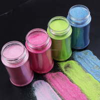 Paillettes irisées en vrac de 2 oz pour décorations de fête, paillettes ultra fines écologiques, poussière arc-en-ciel de 0,2 mm, fabrication pour l'artisanat