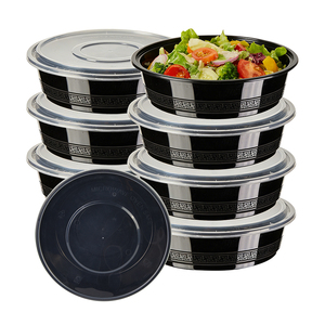 Contenants alimentaires transparents en PP personnalisables RUIQI avec couvercles, sans BPA, compatibles micro-ondes, jetables, logo personnalisé BSCI - Product Image 1