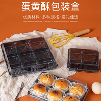 Boîtes d'emballage transparentes en PET à 4 compartiments, idéales pour les produits alimentaires tels que les macarons au chocolat et les desserts.