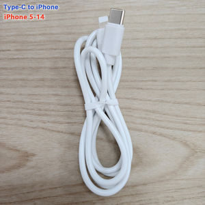 ชาร์จเร็ว C เป็นสายไฟ3A ชาร์จอย่างรวดเร็ว PVC ชนิด C ไปยัง iPhone 5-14 1M/1.5M/2M - Product Image 3