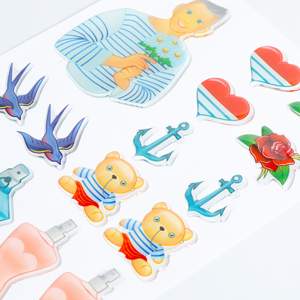 מדבקות ויניל אפוקסי חמודות במבצע חם, איכותיות, מגוון אלמנטים ימיים לפרויקטים יצירתיים של ילדים ולקישוט יומן טיולים - Product Image 3