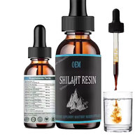 Extrait de Shilajit OEM Pur et Biologique, Résine de Shilajit Liquide en Gouttes, Complément Naturel, Boisson Énergisante de l'Himalaya, Gouttes Liquides de Shilajit