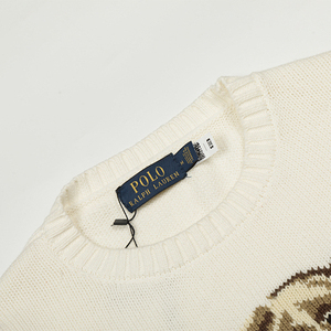 Maglione Invernale da Donna Ralph Lauren con <span class=keywords><strong>Orsetto</strong></span> Vintage, Lavorato a Mano, 100% Cotone, Girocollo, Maniche Regolari, Stile Anime Cartoon - Product Image 4