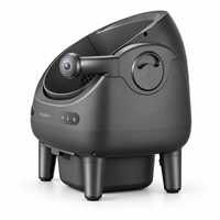 Bac à litière automatique pour chat V8 à ouverture supérieure avec lumière UV externe de désinfection, contrôle à distance par application et remplacement de litière en une seule touche