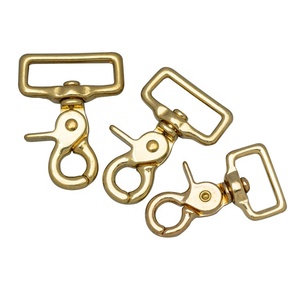 Trade Assurance wholesale custom dog snap hook buckle metal trigger brass spring swivel lobster clasp snap hook