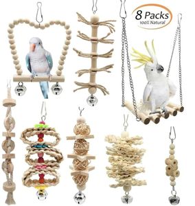 शीर्ष बेच बहुरंगी लकड़ी के ब्लॉक उड़ान पालतू पक्षी गुस्सा पक्षी खिलौना तोता भागों के लिए खिलौना चबाना - Product Image 2