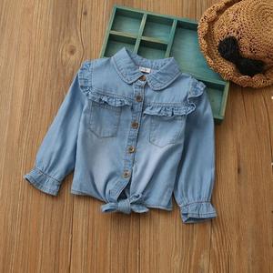 Chemises décontractées bleues à lacets, nouveau design 2017, pas chères, en stock, fabriquées en Chine - Product Image 1