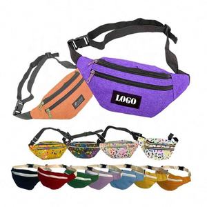 Sac banane en polyester personnalisé pour les sports de voyage et la course-Fermeture à glissière étanche à l'eau Motif brodé Promotion exclusive - Product Image 1