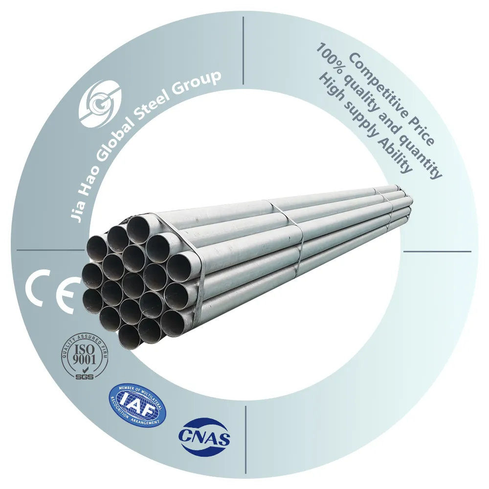 Jiahao Steel china factory hot sale GI Pipe 3 inch steel tube galvanized steel pipe