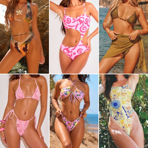 Ensemble <span class=keywords><strong>de</strong></span> maillot <span class=keywords><strong>de</strong></span> <span class=keywords><strong>bain</strong></span> bikini sexy à motifs en deux pièces, séchage rapide, décolleté plongeant, pour femmes, plage, bronzage - Product Image 5