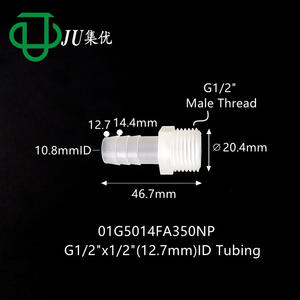 Conector Externo de Rosca JU Three Pagoda G1/2 para Manguera de Goma y Tuberías de Fluidos - Product Image 3