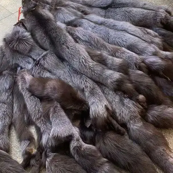 Genuine Soft Fluffy Natural Blue Fox Red Fox Silver Fox Fur Skins Pelts Hides