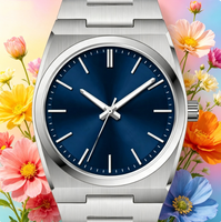 Montre mécanique de luxe ultra-fine pour homme, boîtier en alliage, étanche 30m, double calendrier, bracelet en acier inoxydable, 40mm, aiguilles de style professionnel