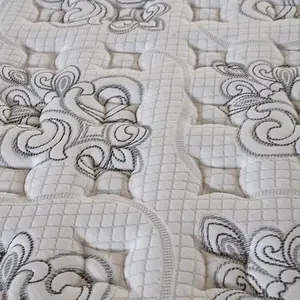 Colchón de cama de hotel con muelles de bolsillo de espuma de tamaño completo King Queen de suministro de fábrica personalizado superior en Europa en una caja de diseño Hotel de lujo Natural