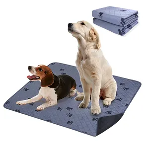 YK高品質ペットトレーニングパッドと表面犬のベッド保護洗える再利用可能なアンダーパッド子犬尿おむつパッドおしっこマット