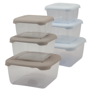 Frigobella Square Food <b>Storage</b> <b>Containers</b> 0.50 1.00 1.75 L White PP Injection-Molded Kitchen Set of 3 - Product Image 3