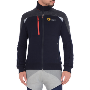 เสื้อสเวตเชิ้ตสไตล์ Ttake สีกรมท่า-เทา แบบซิปเต็มตัว สำหรับผู้ชาย - Product Image 2