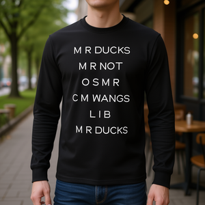 T-shirt à manches longues M R Ducks avec citation et citation amusante, design unisexe, taille adulte - Product Image 3