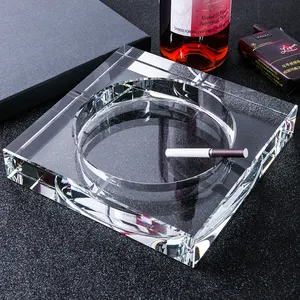 Creative And Trendy Crystal Ashtrays Grand And Simple Customized Advertising For Home Living Room Office And Glass Ashtrays