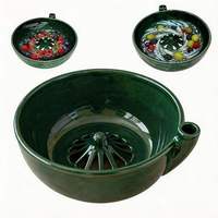 Multicolor keramische fruitwasbak met zelfdraaiende afwatering voor het reinigen van groenten en fruit in de keuken