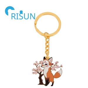 พวงกุญแจเคลือบรูปหมาจิ้งจอกเก้าหางญี่ปุ่น - Product Image 2