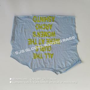 Trapos de Limpieza a Granel de Grado Comercial para Uso Industrial, Trapos de Camiseta de Colores, Trapos de Algodón por kg para Limpieza - Product Image 3