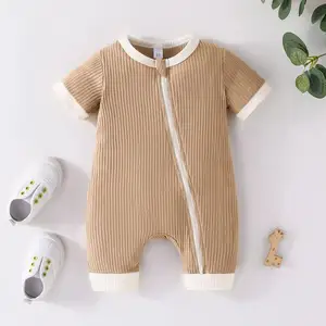 2024 Trade Festival Descuento Máximo Personalizado Mamelucos para bebés recién nacidos Conjunto de ropa de algodón para niños Pijamas para bebés Mameluco de bambú para bebés