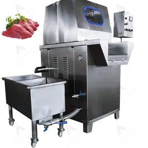 Máquina industrial automática de injeção de salina para peixes e frango