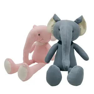 comfortable elephant plush toys baby stuffed animal cute custom plush doll pink soft toys for children.