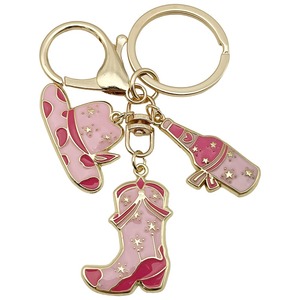 Llavero de Metal con Colgante de Pistola, Estilo Vaquero Vintage, Color Rosa, para Monedas, Decoración para <span class=keywords><strong>AirPods</strong></span> - Product Image 2