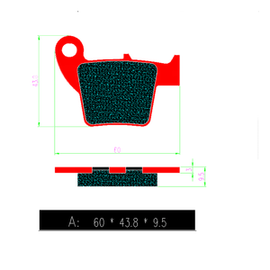 Plaquettes de cuisson pour moto, pour Honda CR <span class=keywords><strong>125</strong></span> CRF150 CR 250 R Moto <span class=keywords><strong>CRF</strong></span> 450, FA346 - Product Image 4