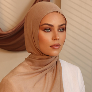 Haute Qualité Ultra-Léger Coton Modal Wennuan Hijab Écharpe Personnalisable Respirant Couleur Blocage Conception Multifonction pour - Product Image 3