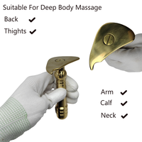 Couteau de massage Gua Sha professionnel en laiton pour thérapie musculaire, certifié CE Classe I, garantie 3 ans