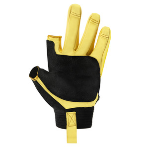 Guantes de piel de oveja Kanle con dedos separados para escalada en montaña, rápel, antideslizantes, resistentes al desgaste, para aventuras al aire libre, ciclismo y deportes. - Product Image 1