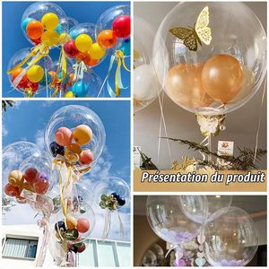 LED <b>Balloon</b> Sticks Luminous Transparent Bubble <b>Balloons</b> Wedding Birthday Christmas Halloween Party <b>Decorations</b> PVC Gift Toy for - Product Image 3