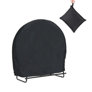 Housse de protection pour bois de chauffage, ronde, 101.5x61x104cm, imperméable, pour rangement extérieur - Product Image 3
