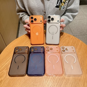 Funda Magnética para Teléfono en Color Caramelo para iPhone 17 Pro Max, Funda de Lujo Translúcida Mate para iPhone 11 - Product Image 2